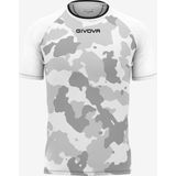 Men's t-shirt givova army white-grey