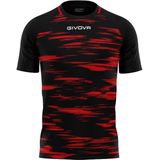 Givova - Pixel - Sportshirt - Zwart - 100% Polyester