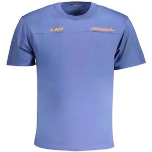 K-Way, Heren, Tops, Blauw, Maat: L Katoen,