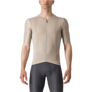 Castelli Espresso Korte Mouw Wielertrui Beige Man