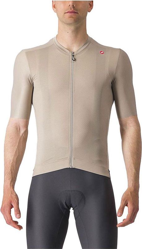 Castelli Espresso Korte Mouw Wielertrui Beige Man