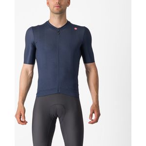 Castelli Espresso Korte Mouw Wielertrui Blauw S Man