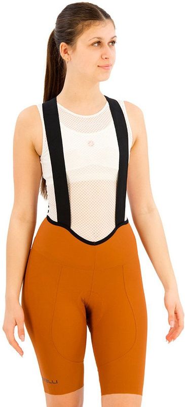 Castelli - Sportbroek - Zwart - Dubbele Espresso Stof - Reflecterende Strepen