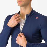 castelli espresso thermal long sleeve jersey blauw