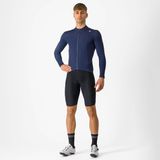 castelli espresso thermal long sleeve jersey blauw