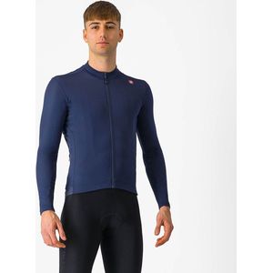 castelli espresso thermal long sleeve jersey blauw