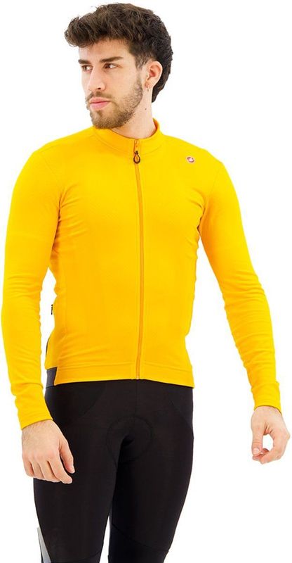 Castelli Espresso Thermal Jersey Fietsshirt (Heren |oranje)