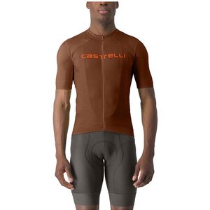 Castelli - Prologo Lite - Korte Mouw Wielertrui - Bruin - 3XL