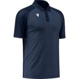 Macron Glory Aulos Polo Heren - Marine / Marine Gemeleerd | Maat: 3XL