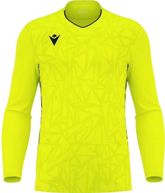 Macron - Corvus Eco - Keepershirt - Fluogeel/Zwart - Lange Mouw