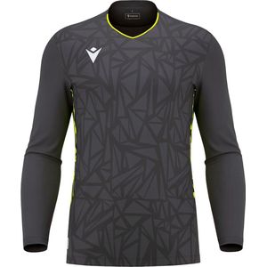 Macron - Corvus Eco - Keepershirt - Antraciet / Fluogeel - Lange Mouw