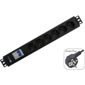 WP WPN-PDU-G02-12 power uitbreiding 2 m 12 AC-uitgang(en) Zwart