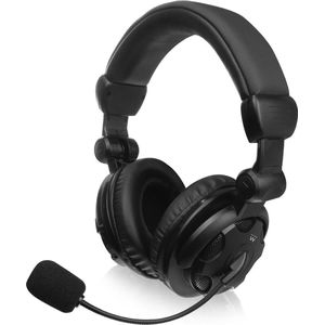 Over-ear stereo headset met microfoon en volumeregeling