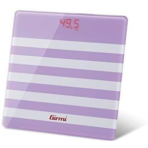 Girmi Bp21 Digitale personenweegschaal, glas, fuchsia