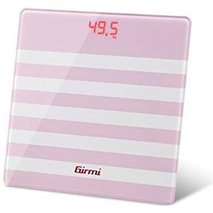 Girmi BP2107 Digitale personenweegschaal, glas, roze