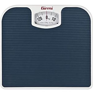 Girmi - BP02 - Mechanische Personenweegschaal - Blauw - Belastbaar tot 130 kg