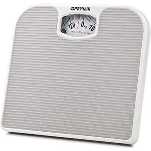 G3 Ferrari G30048 Mechanische personenweegschaal, 130 kg, weegverdeling 1 kg, antislip stavlak, gemakkelijk af te lezen, vintage design, grijs