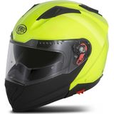 Premier Delta Fluo, opklapbare helm, neon geel/matzwart, XS