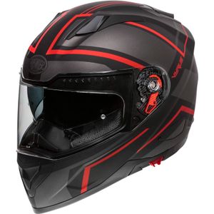 Premier Vyrus ND, integraalhelm, Mat Zwart/Donkergrijs/Rood, XS