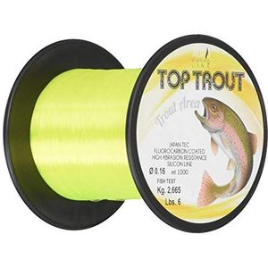 Akiro Top Trout Unisex vislijn - Volwassenen, neongeel, 0,16 mm