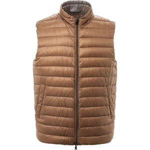 Herno - Reversibele Mouwloze Puffer Vest - Bruin