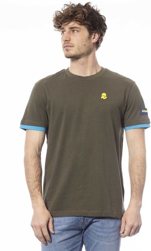 Invicta - Katoen T-shirt - Groen - Korte Mouw
