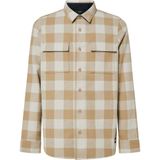 Oakley - Bear Cozy Flannel Mist Pebble - Blouse - Beige
