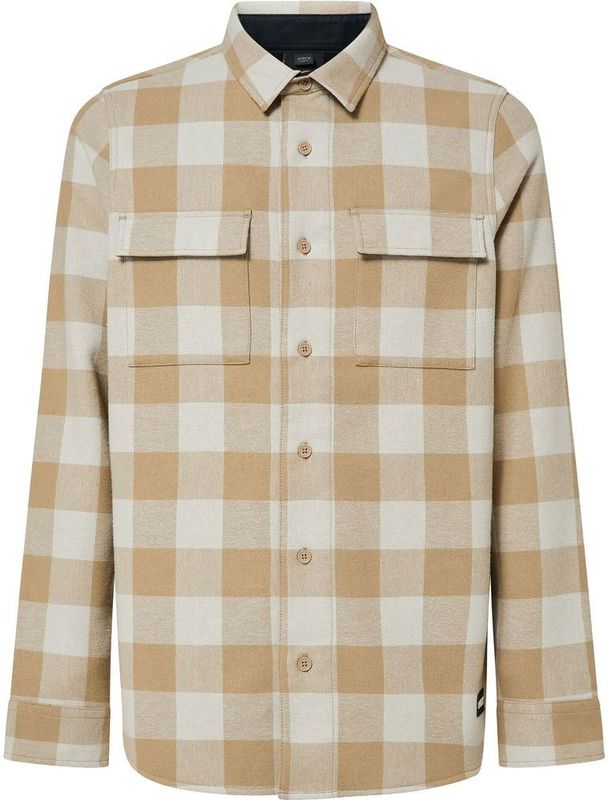 Oakley - Bear Cozy Flannel Mist Pebble - Blouse - Beige