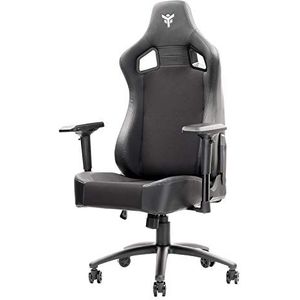 Itek SCOUT PM30 Ergonomische gamingstoel, zwart, verstelbare rugleuning en hoofdsteun, lendensteun, comfort en design, ideaal als bureaustoel, studio en gamerstoel