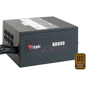 Itek - BD600 - Voeding ATX - Zwart - 600W
