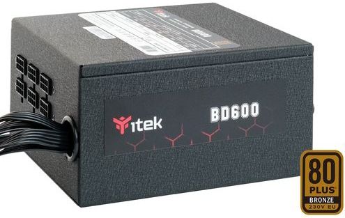 Itek - BD600 - Voeding ATX - Zwart - 600W