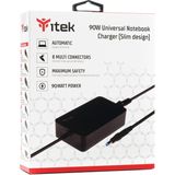 Itek - ITNBSD90 - Adapter - Zwart - 90 W - Voeding voor Notebooks