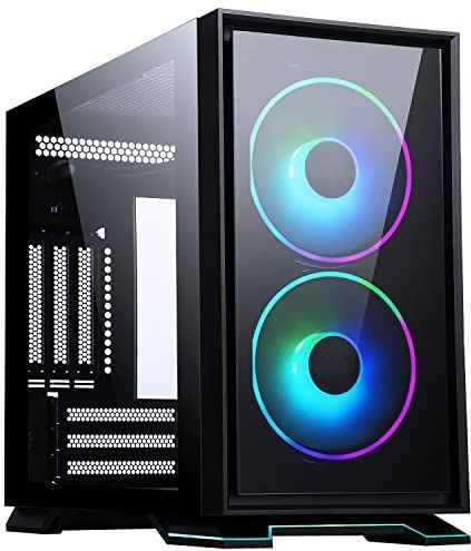 Itek Case Galaxy 2Q - ITX Mini Tower, 2x12cm ARGB Fan, 2xUSB3, 2X Front Panel, Zijglas