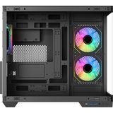 Itek - Dark Cave DS - PC Behuizing - Zwart - Gehard Glas - ARGB Ventilatoren