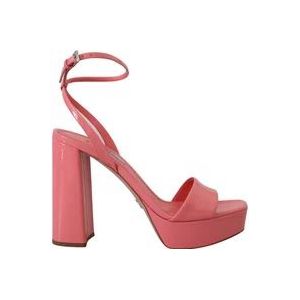 Prada, High Heel Sandalen Roze, Dames, Maat:38 EU