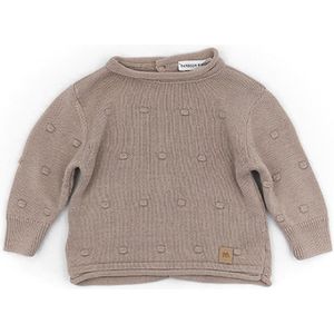 Bamboom Baby Trui Knitted Pompon Camel