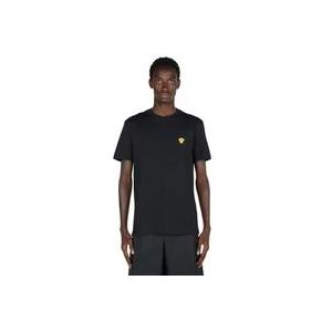 Versace T-shirt met geborduurd Medusa-motief , Black , Heren , Maat: M