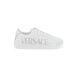 Versace Sneakers met logo , White , Heren , Maat: 40 EU