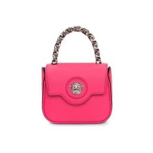 Versace, Tassen, Dames, Roze, ONE Size, Mini Top Handle Tas