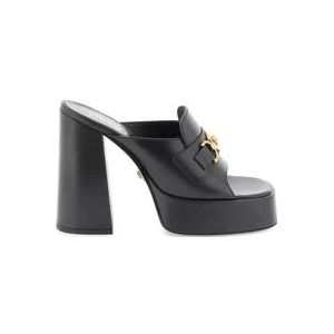 Versace, High Heel Sandalen Zwart, Dames, Maat:39 EU