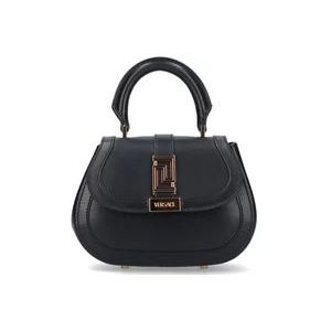 Versace ‘Greca Goddess Mini’ schoudertas , Black , Dames , Maat: ONE Size