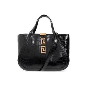 Versace ‘Greca Goddess’ schoudertas , Black , Dames , Maat: ONE Size