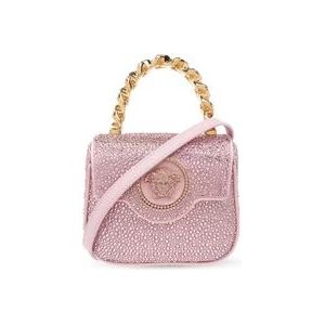 Versace ‘La Medusa Mini’ schoudertas , Pink , Dames , Maat: ONE Size