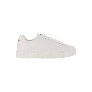 Versace Platte schoenen met kenmerkende reliëf details , White , Heren , Maat: 43 EU