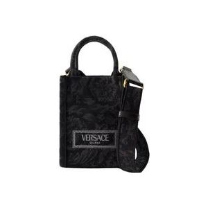 Versace Barocco Athena Bucket Tas , Black , unisex , Maat: ONE Size