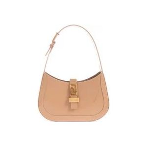 Versace Kleine Greca Goddess Hobo Tas , Brown , Dames , Maat: ONE Size