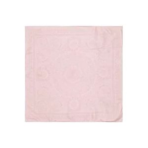 Versace, Zijden Barocco Vierkante Foulard Roze, unisex, Maat:ONE Size