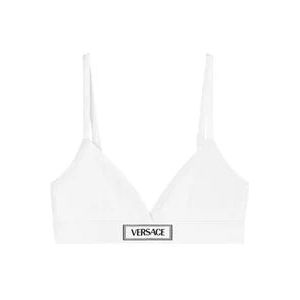 Versace, Luxe Designer Ondergoed Collectie Wit, Dames, Maat:L