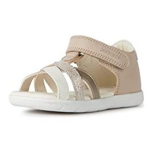 Geox B Alul Girl Sandalen voor meisjes, beige platinum, 27 EU