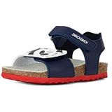 Geox - Chalki - Sandalen - Zwart - Materiaal met Leereffect